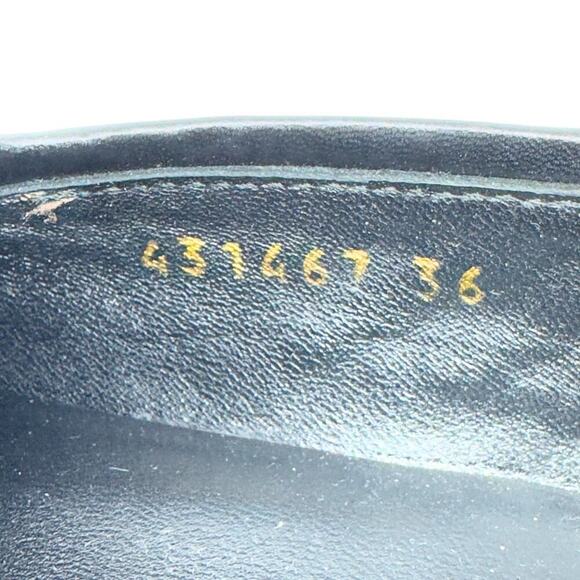 Gucci Loafers GG Logo Chocolate Brown Supreme Jordaan Gold Horsebit Shoes EU36 - Picture 8 of 11